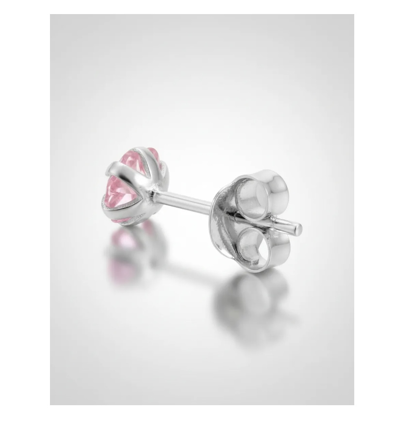 AROS PLATA FINA CIRCON MUJER O NIÑA - 3