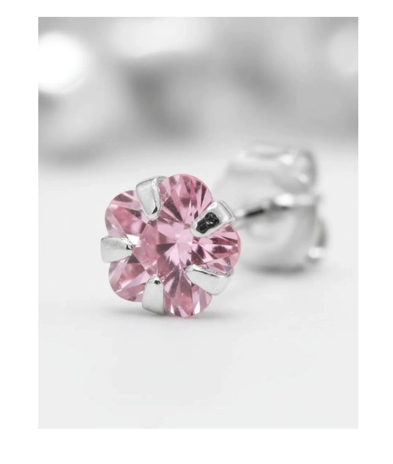 AROS PLATA FINA CIRCON MUJER O NIÑA - 4