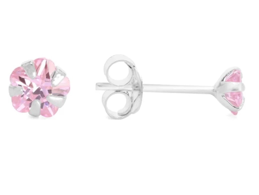 AROS PLATA FINA CIRCON MUJER O NIÑA - 7