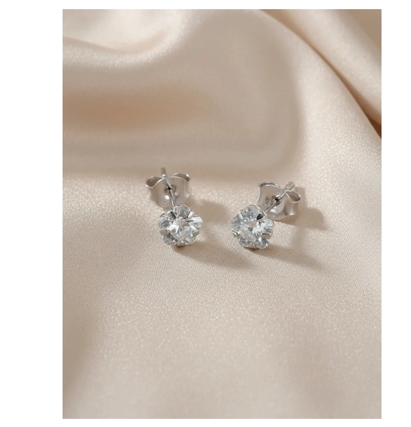 AROS PLATA FINA CIRCON MUJER O NIÑA - 4
