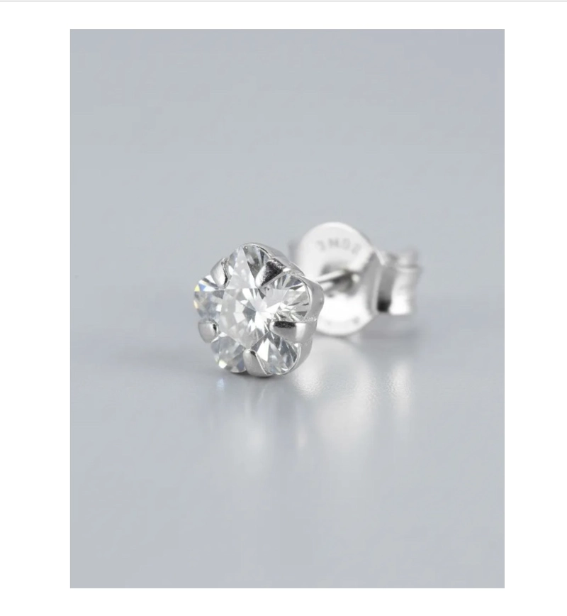 AROS PLATA FINA CIRCON MUJER O NIÑA - 6
