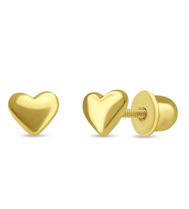 AROS PENDIENTES BEBE PLATA CON BAÑO - 1