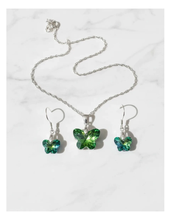 CONJUNTO COLLAR Y AROS PLATA - 3