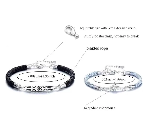 PULSERA DE PAREJA PRINCESA CABALLERO - 2
