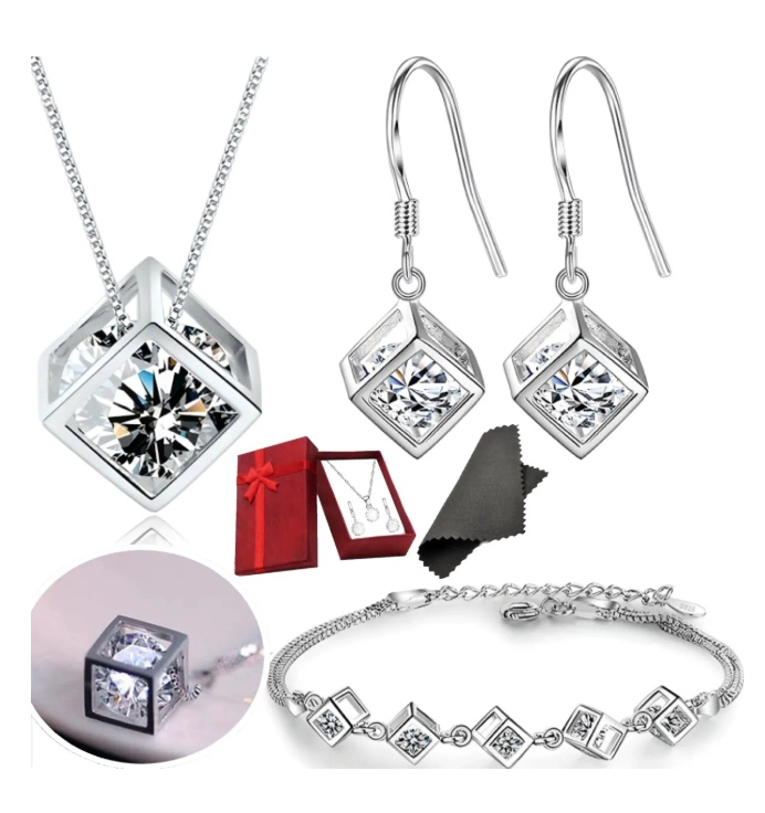 SET DE PLATA PULSERA + ACCESORIOS - 1
