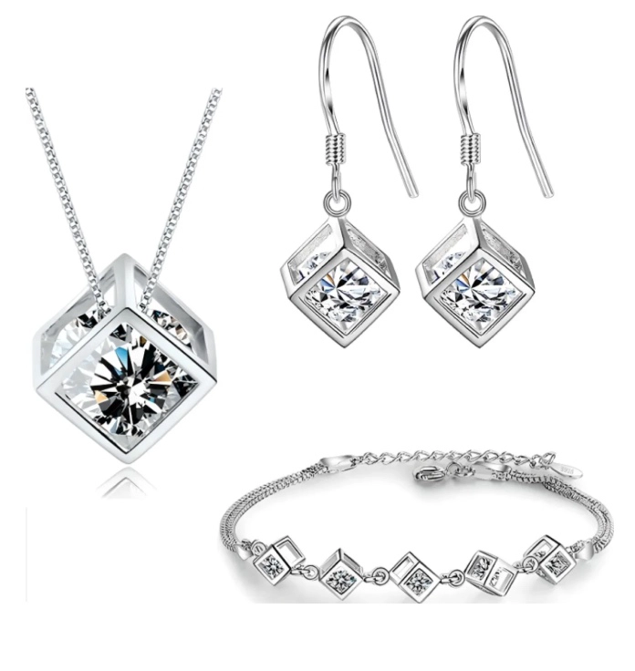 SET DE PLATA PULSERA + ACCESORIOS - 5