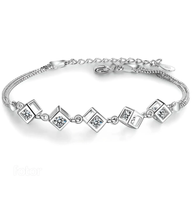 SET DE PLATA PULSERA + ACCESORIOS - 6