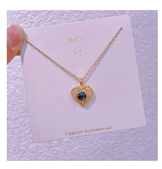 COLLAR CORAZON GALAXIA GALVANIZADO - 4
