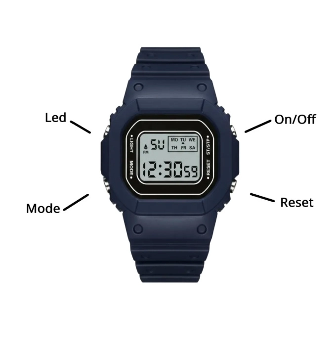 RELOJ PULSERA DIGITAL DEPORTIVO - 3