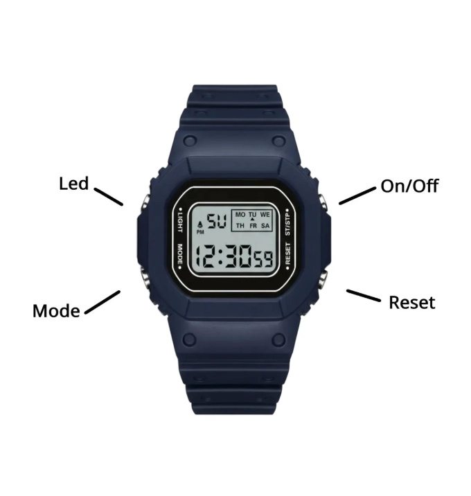 RELOJ PULSERA DIGITAL DEPORTIVO - 3