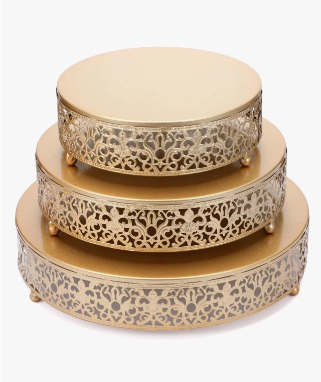 SOPORTES REDONDOS METAL TARTAS 3 NIVELES - 2