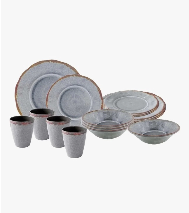 SET 16 PCS JUEGO DE VAJILLA MELAMINA - 5