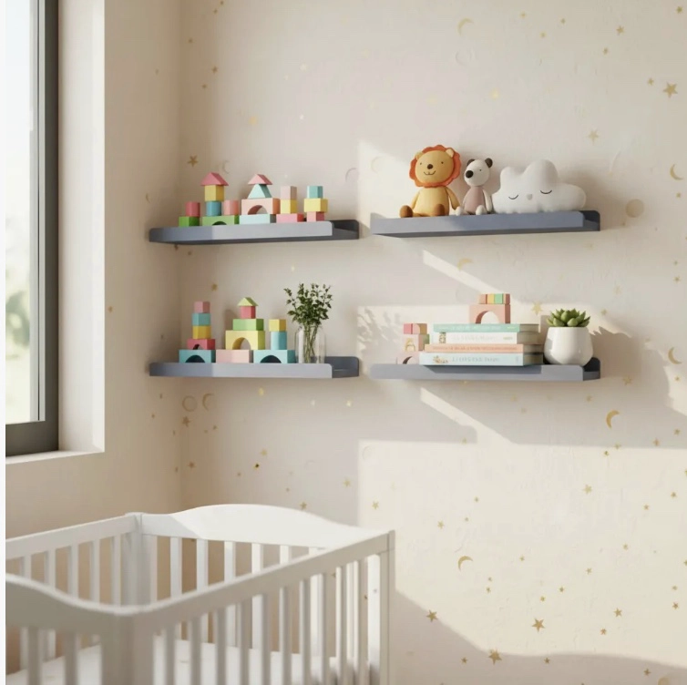 REPISAS FLOTANTES PARA NIÑOS DE MADERA - 1