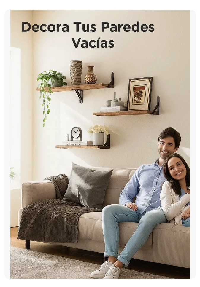 KIT X4 REPISAS FLOTANTES DE PARED - 4