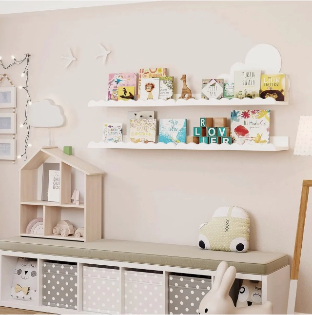 REPISAS PARA NIÑOS DE MADERA SET DE 4 - 2