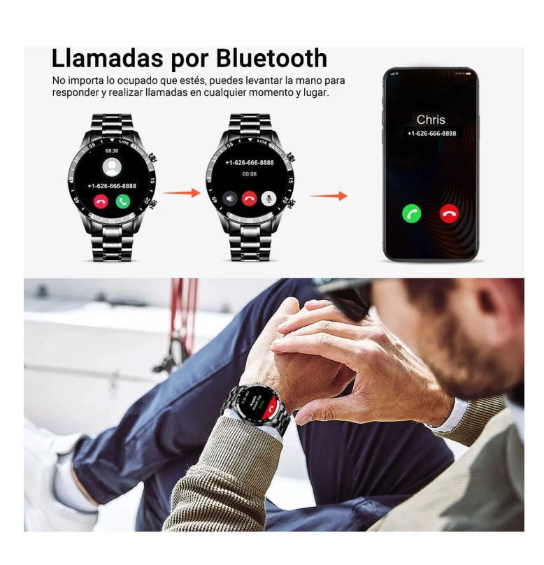 RELOJ INTELIGENTE HOMBRE - 2