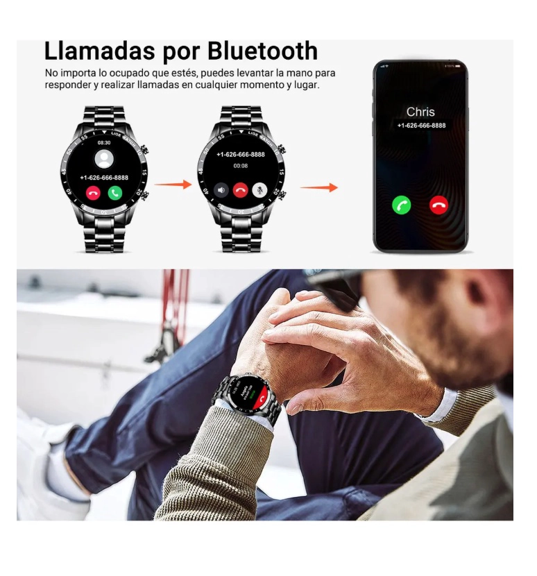 RELOJ INTELIGENTE HOMBRE - 5