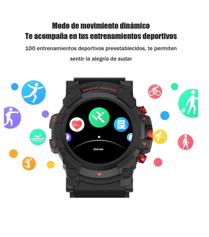 RELOJ INTELIGENTE SMART WATCH DEPORTIVO - 4
