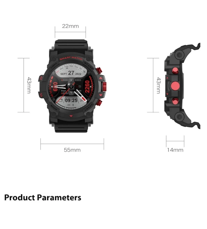 RELOJ INTELIGENTE SMART WATCH DEPORTIVO - 5