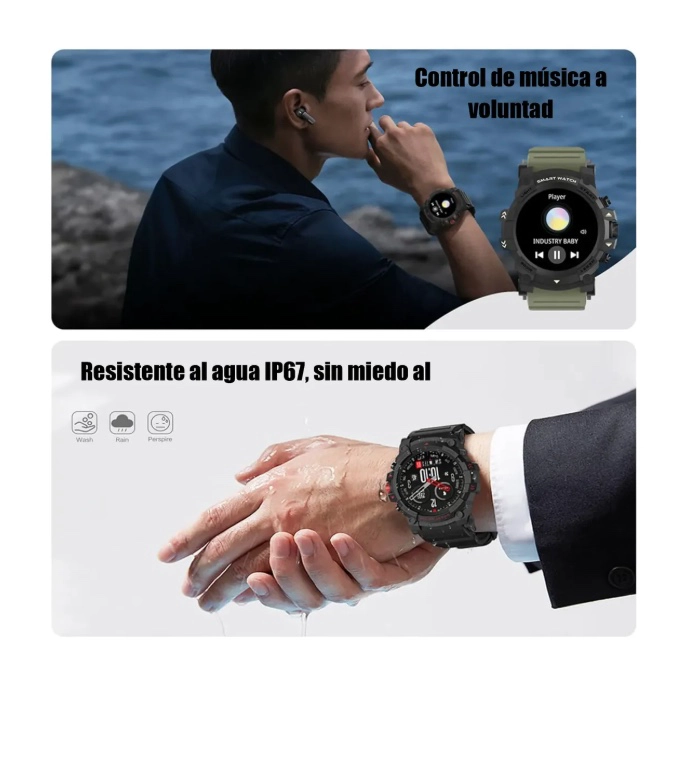 RELOJ INTELIGENTE SMART WATCH DEPORTIVO - 6