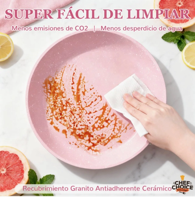BATERIA COCINA ANTIADHERENTE 5PCS - 4