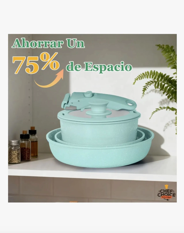 BATERIA COCINA ANTIADHERENTE 5PCS - 3