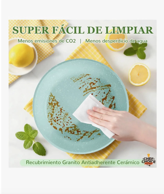 BATERIA COCINA ANTIADHERENTE 5PCS - 7