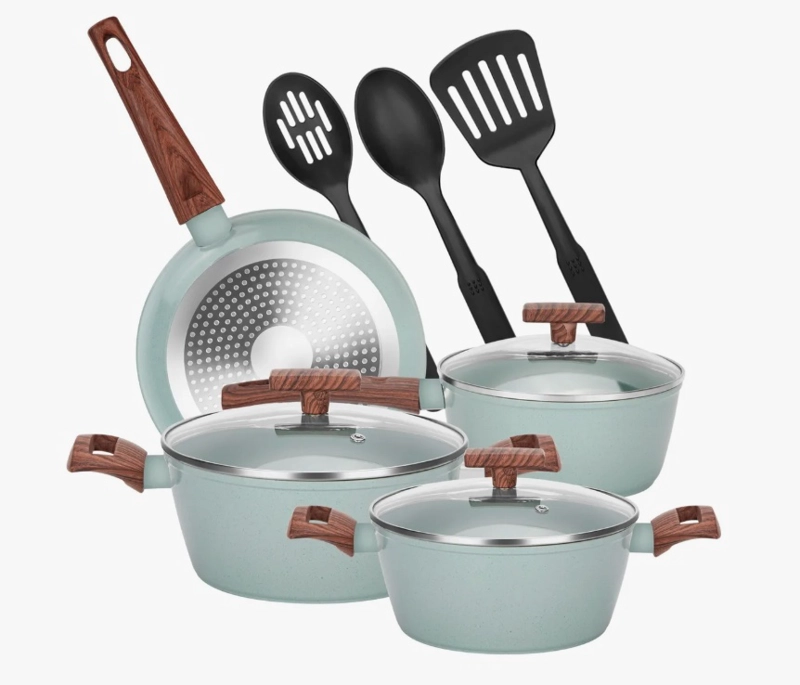 JUEGO BATERIA COCINA GRANITO ANTIADHERENTE - 1