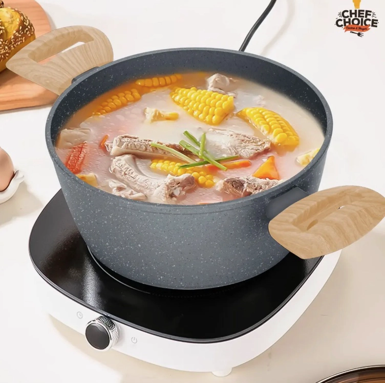 JUEGO BATERIA COCINA GRANITO ANTIADHERENTE - 6