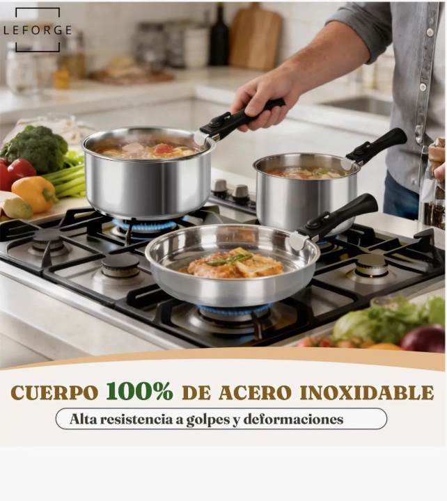 BATERIA DE COCINA 10 PIEZAS - 5