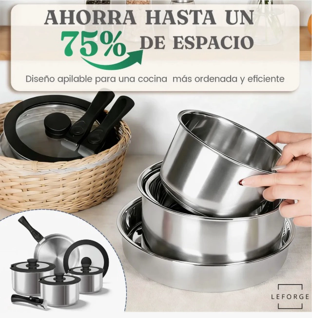 BATERIA DE COCINA 10 PIEZAS - 7