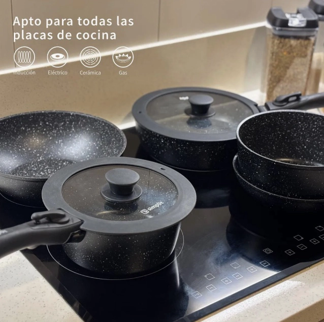 BATERIA DE COCINA ANTIADHERENTE - 5