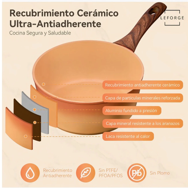 BATERIA COCINA 9 PIEZAS ALUMINIO - 6