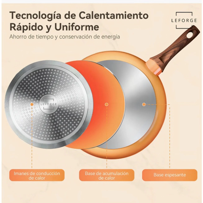 BATERIA COCINA 9 PIEZAS ALUMINIO - 7