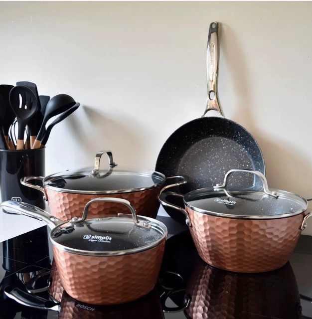 BATERIA DE COCINA ANTIADHERENTE COPPER 7 PIEZAS - 2