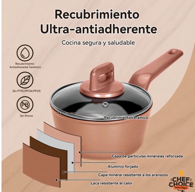 BATERIA COCINA ANTIADHERENTE 13 PIEZAS - 6