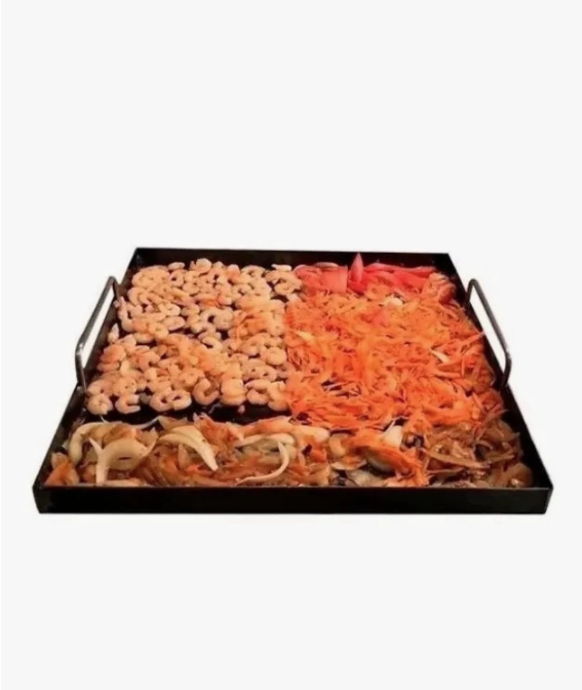 PLANCHA CHURRASQUERA 45 X 45 FIERRO 5MM - 2