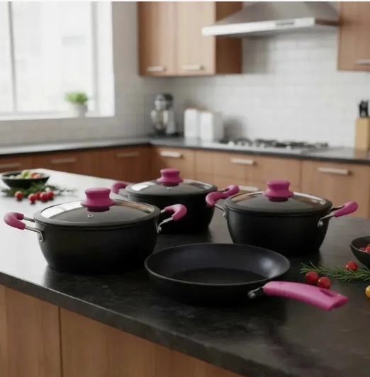 BATERIA ANTIADHERENTE DE COCINA 7 PIEZAS - 1