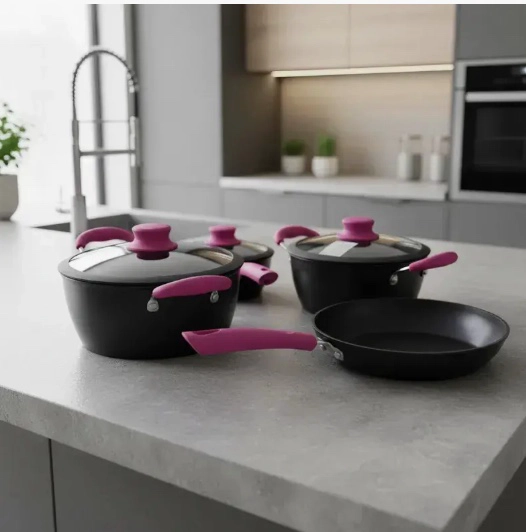 BATERIA ANTIADHERENTE DE COCINA 7 PIEZAS - 6