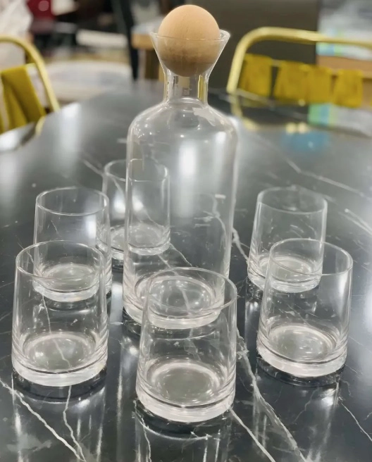 SET DE JARRA MAS 6 VASOS TRANSPARENTE - 4