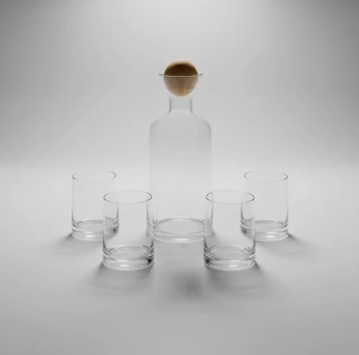 SET DE JARRA MAS 6 VASOS TRANSPARENTE - 5