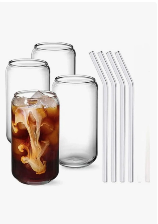 SET 6 VASOS LATA VIDRIO 600ML - 4