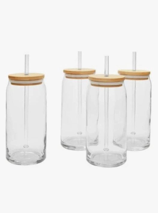 SET 6 VASOS LATA VIDRIO 600ML - 5