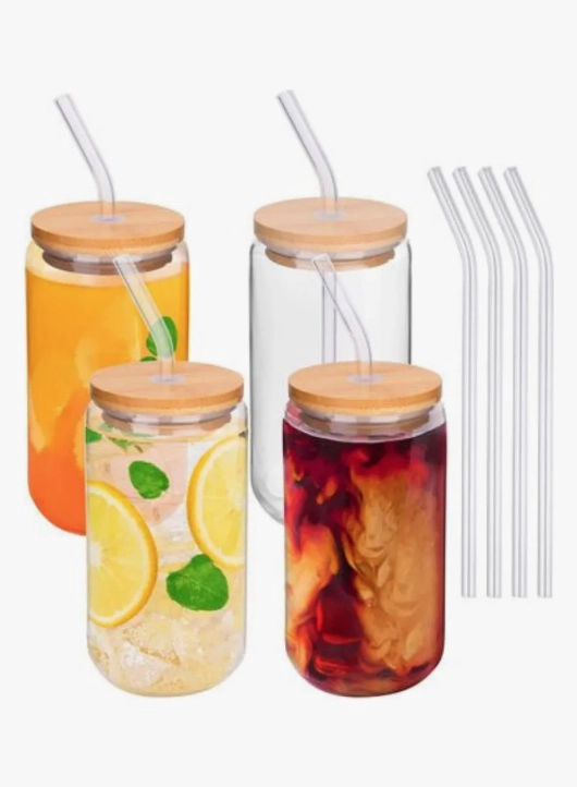 SET 6 VASOS LATA VIDRIO 600ML - 7