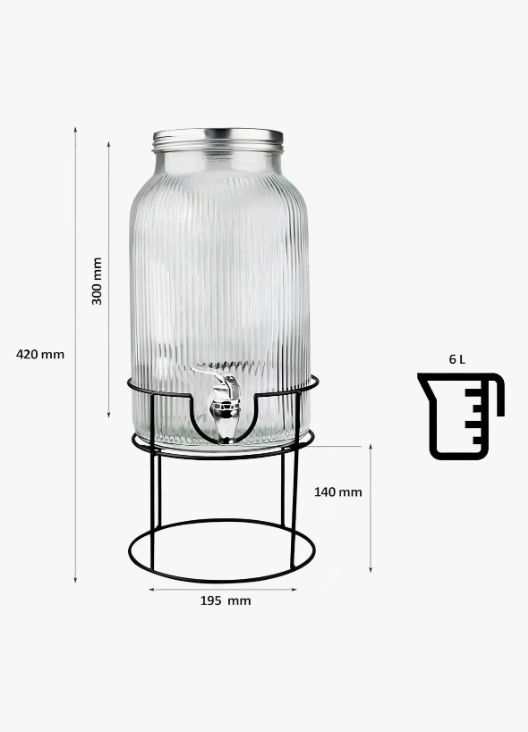 DISPENSADOR DE VIDRIO CON ATRIL - 2