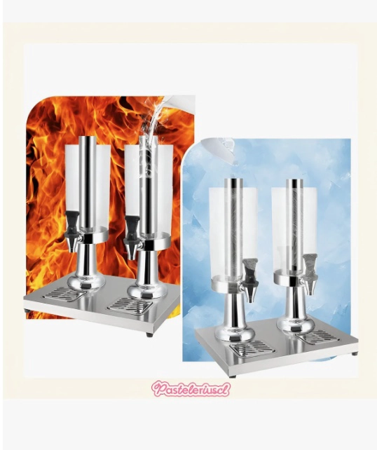 DISPENSADOR DOBLE AUTOSERVICIO JUGOS 6L - 5