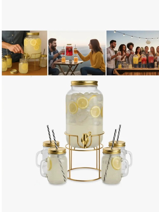 SET DISPENSADOR 3L + ACCESORIOS - 1