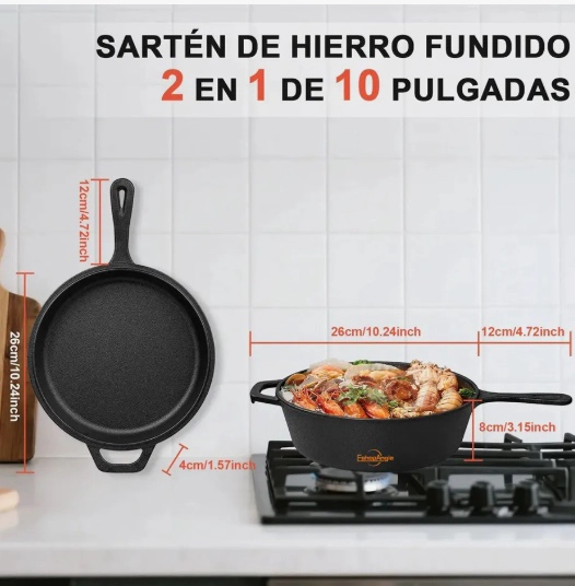 SARTENES DE HIERRO FUNDIDO - 6