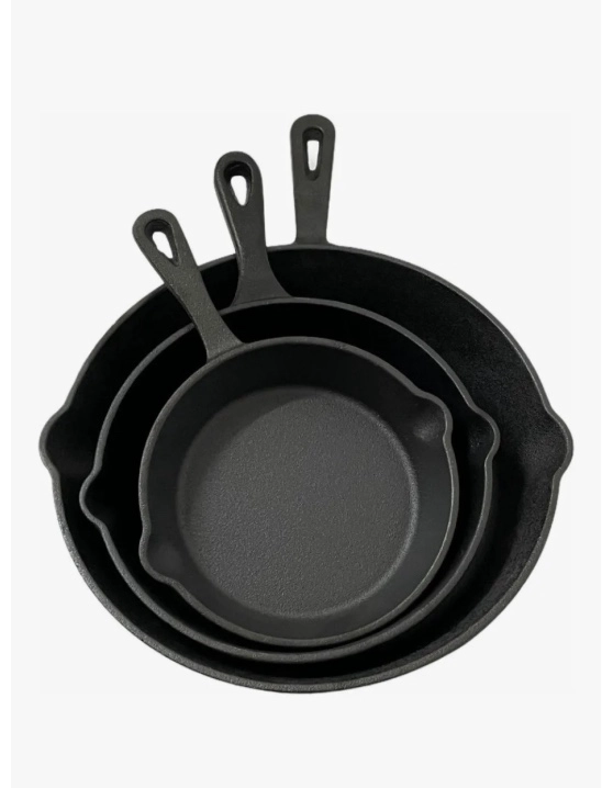 SET DE 3 SARTENES HIERRO FUNDIDO - 2