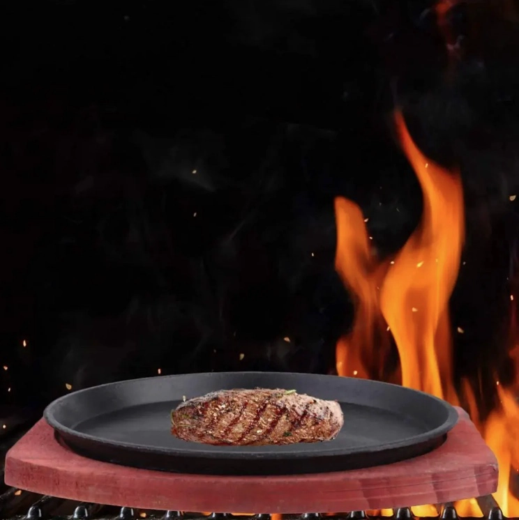 PLANCHA PLATO DE FIERRO FUNDIDO - 5